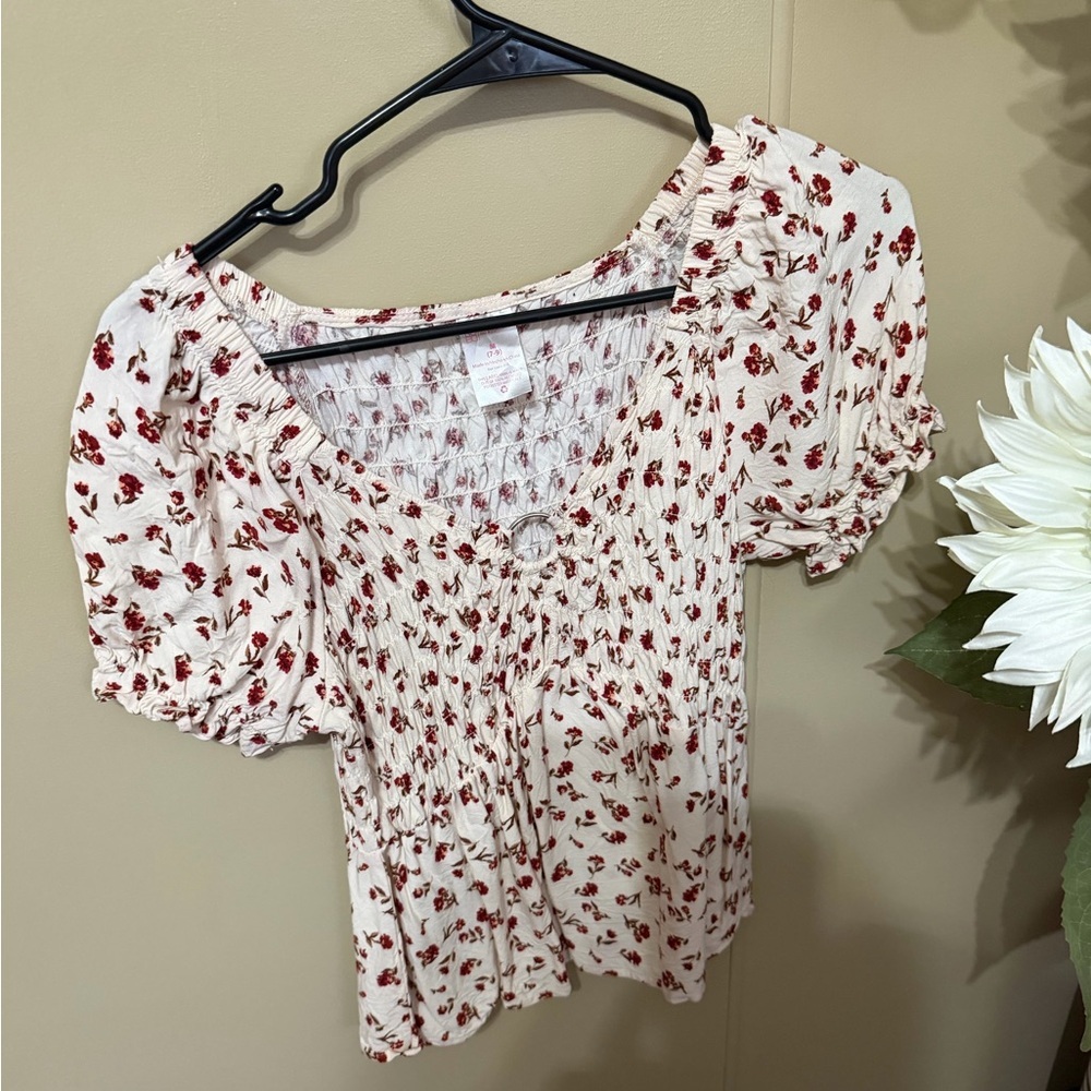 Floral Smocked Women's Top